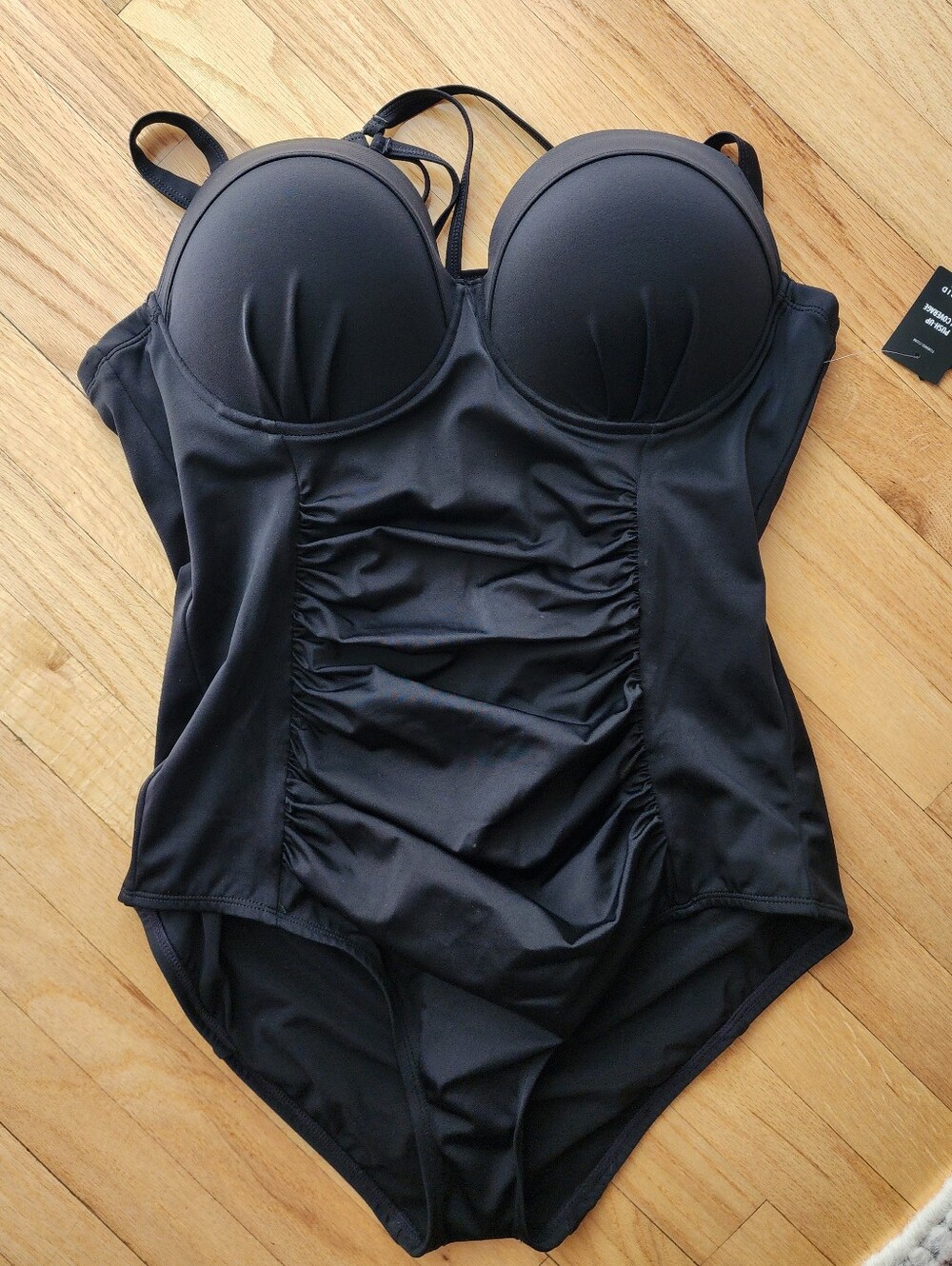 torrid Black Push-Up Low Coverage One-Piece Swimsuit - 1 D/DD